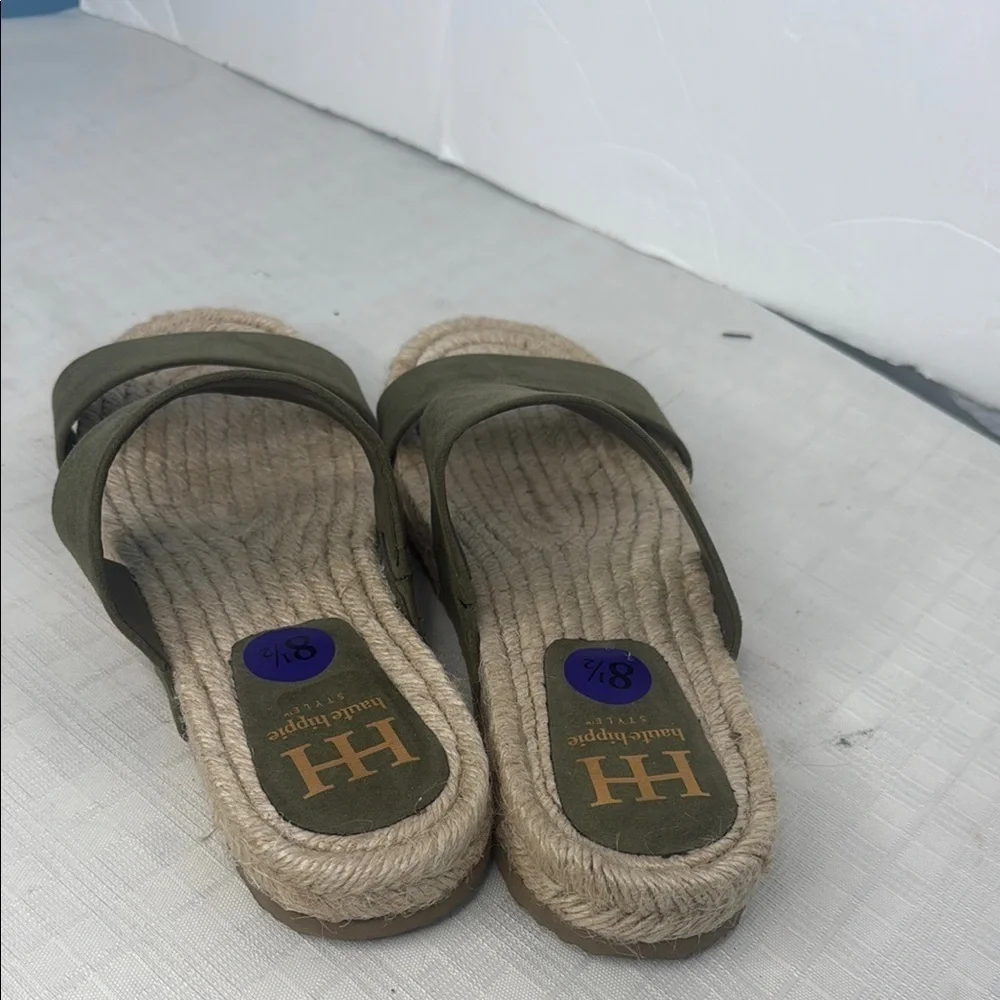 Haute Hippie nori Olive Green Women's Sandals